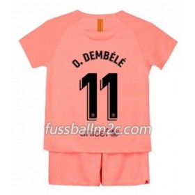 Fußballtrikots FC Barcelona O.Dembele 11 Kinder Ausweich Trikotsatz 2018-2019